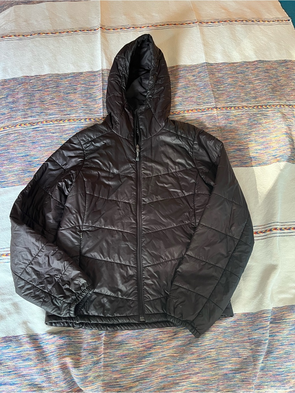 Ibex (first edition) Women's Wool Aire Hooded Jacket - chocolate brown